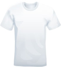 White men's t-shirt